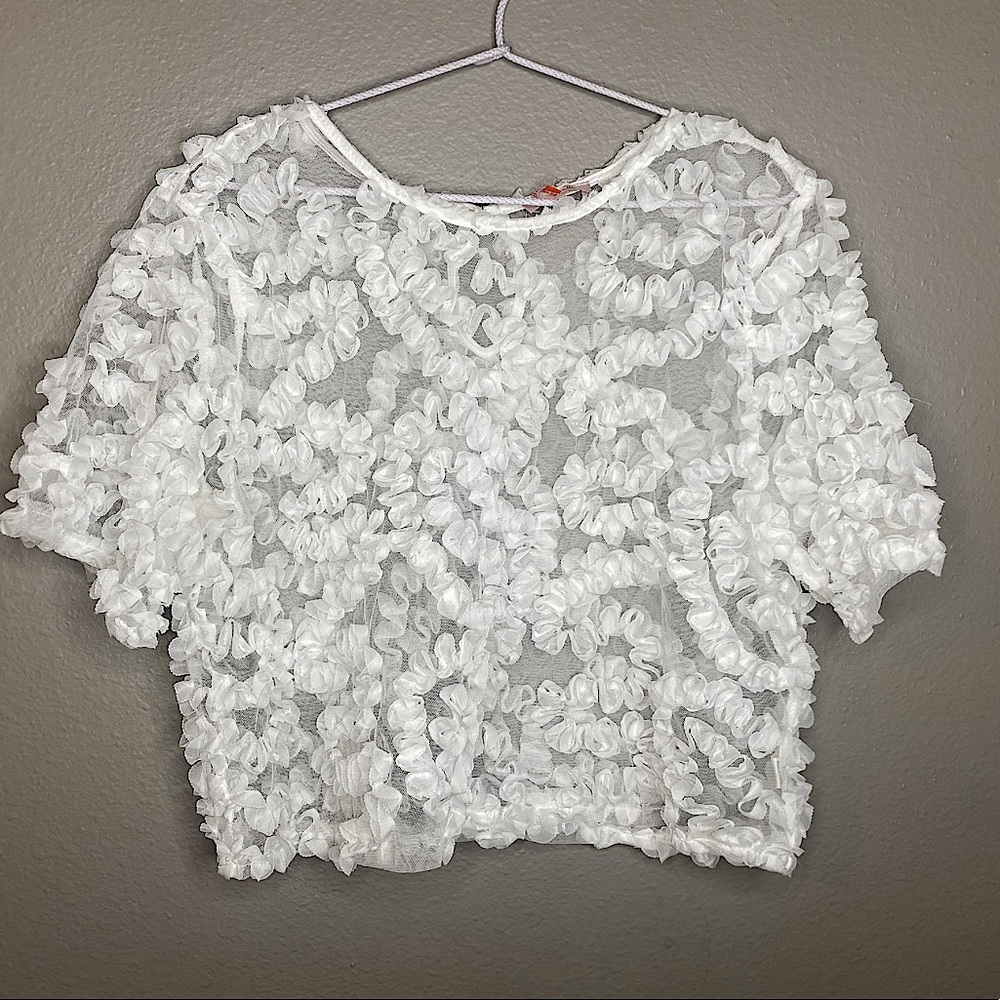 Mele E Pere White flower shirt